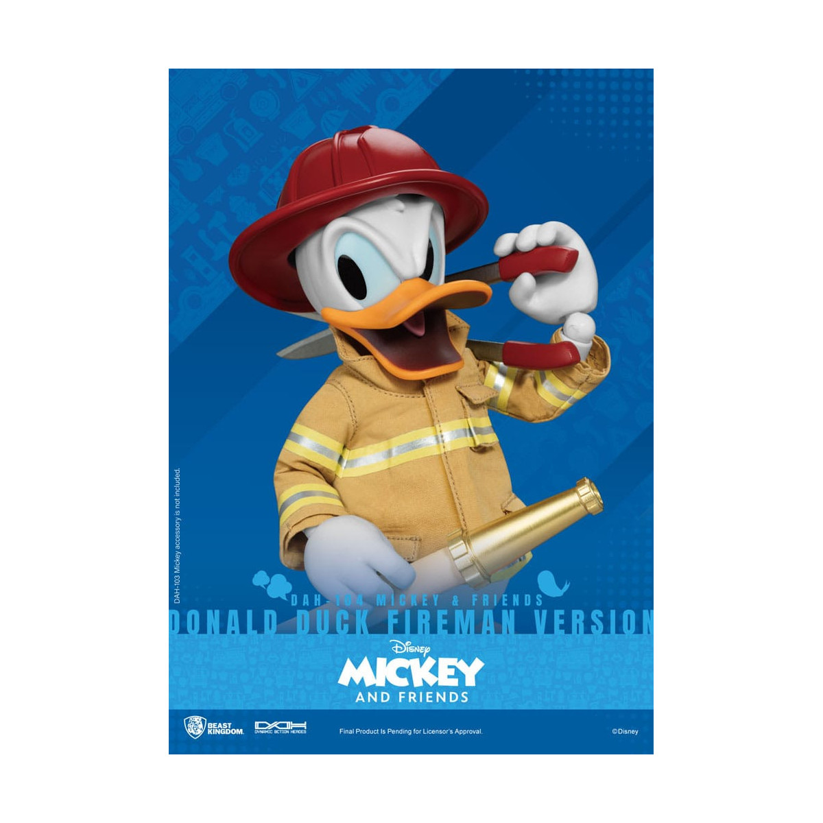 Beast Kingdom - Mickey & Friends - Donald Duck Fireman Ver. action figure Dynamic Action Heroes 1/9
