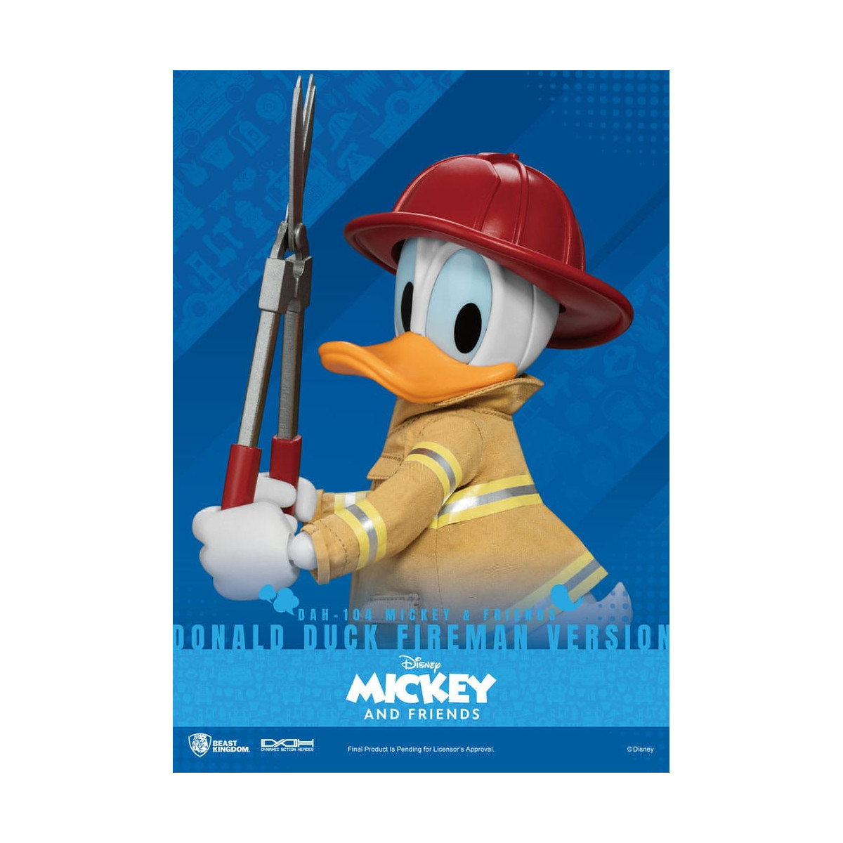 Beast Kingdom - Mickey & Friends - Donald Duck Fireman Ver. action figure Dynamic Action Heroes 1/9