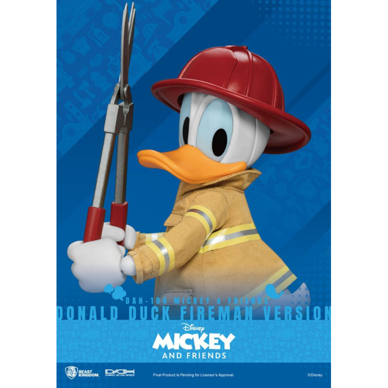 Beast Kingdom - Mickey & Friends - Donald Duck Fireman Ver. action figure Dynamic Action Heroes 1/9