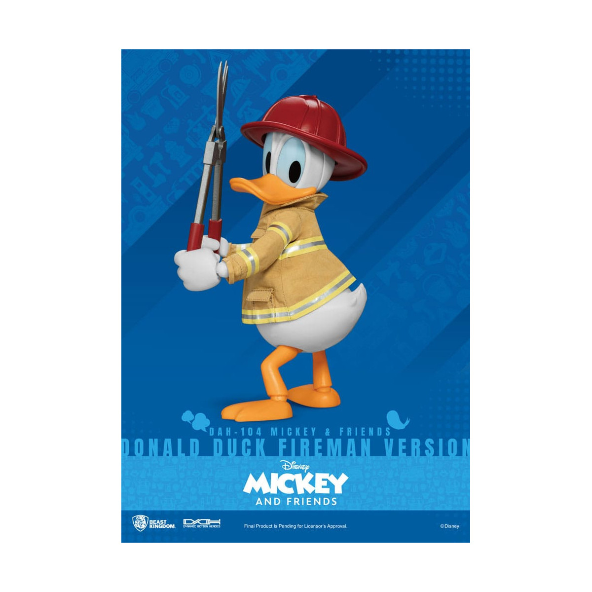 Beast Kingdom - Mickey & Friends - Donald Duck Fireman Ver. action figure Dynamic Action Heroes 1/9