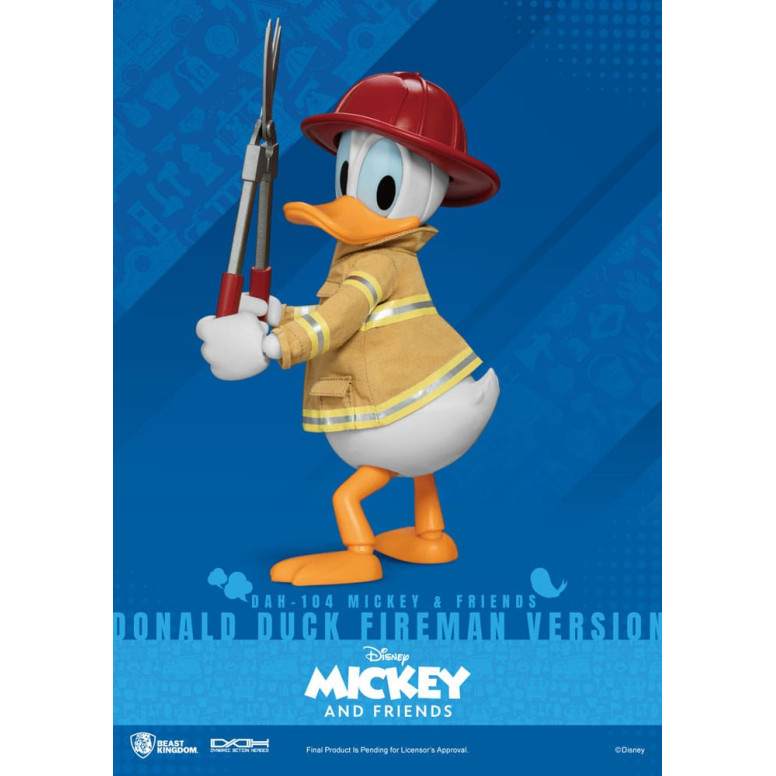 Beast Kingdom - Mickey & Friends - Donald Duck Fireman Ver. action figure Dynamic Action Heroes 1/9