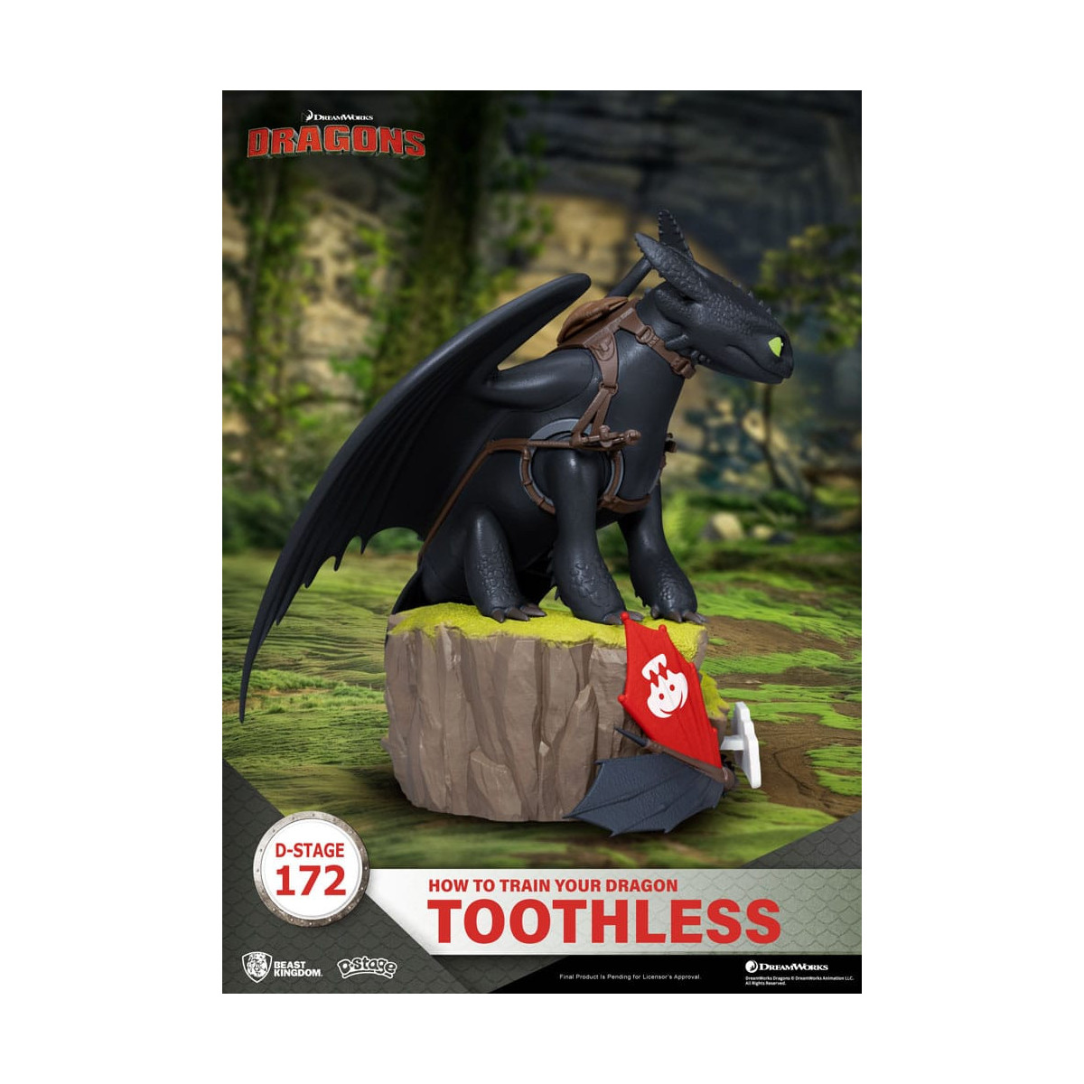 Beast Kingdom How to train your Dragon - Toothless- D-Stage