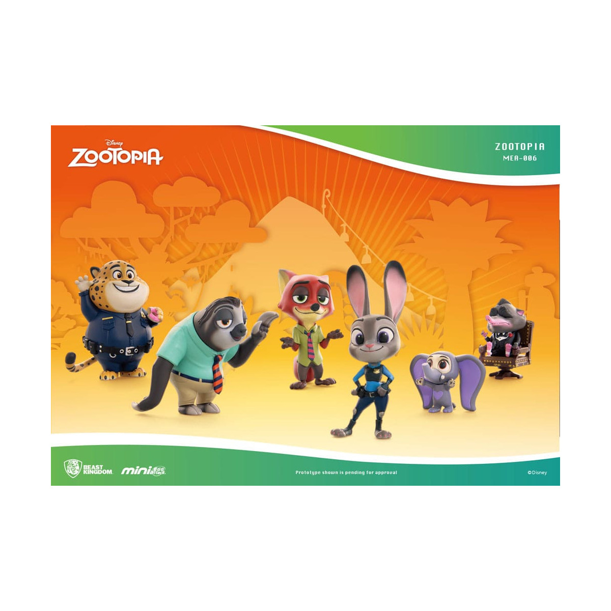 Beast Kingdom - Mini Egg Attack - Zootopia - Zootopie - set of 6 mini figures