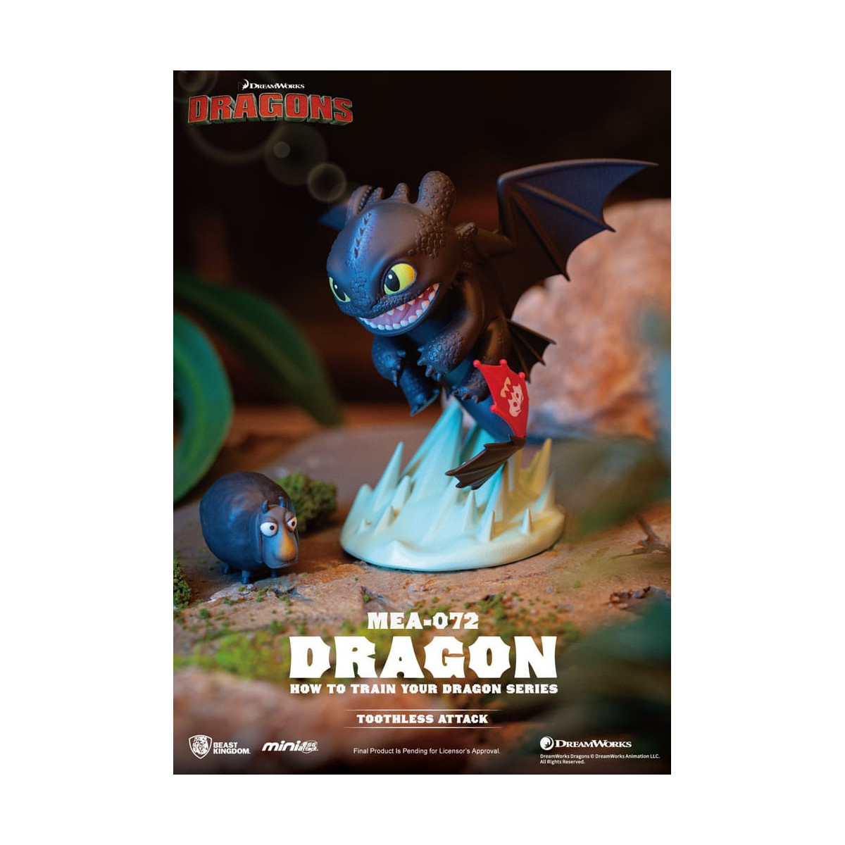 Beast Kingdom - Mini Egg Attack - How to train your Dragon - set of 6 mini-figures