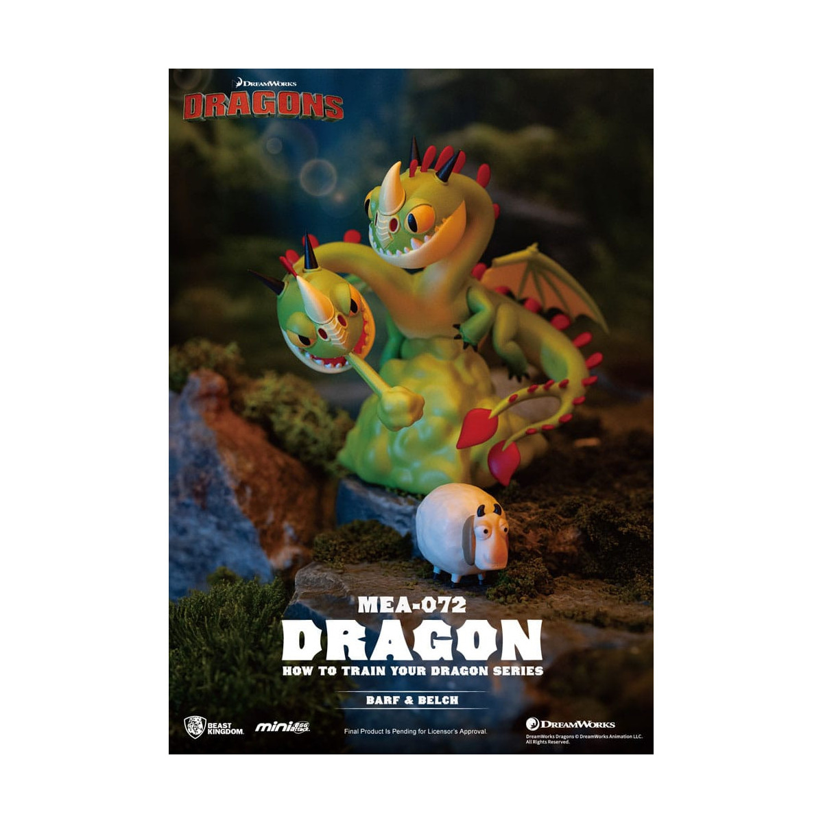 Beast Kingdom - Mini Egg Attack - How to train your Dragon - set of 6 mini-figures