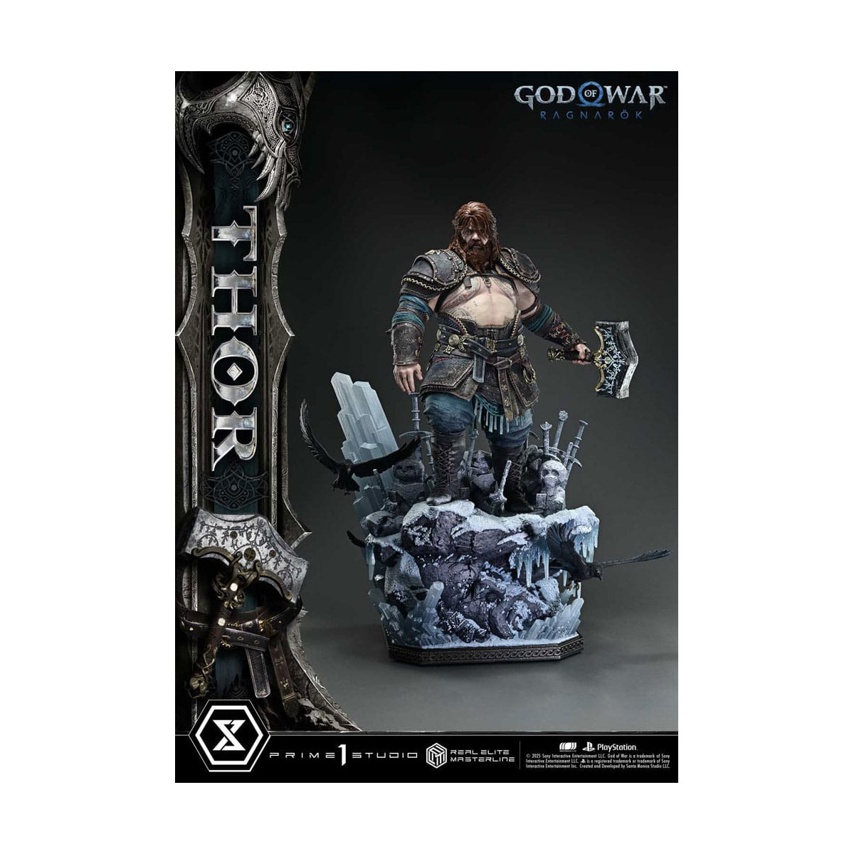 Prime 1 Studio - God of War: Ragnarok - Thor Deluxe Bonus Version - Real Elite Masterline Series 1/3