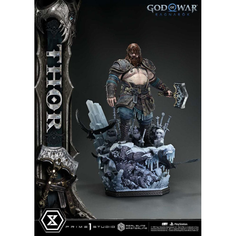 Prime 1 Studio - God of War: Ragnarok - Thor Deluxe Bonus Version - Real Elite Masterline Series 1/3
