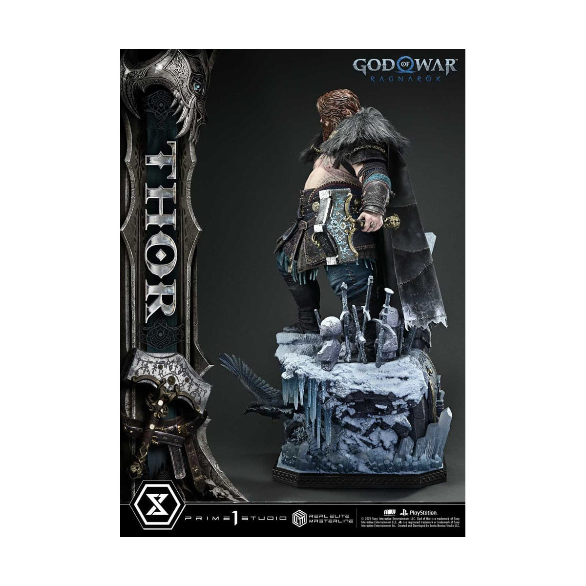 Prime 1 Studio - God of War: Ragnarok - Thor Deluxe Bonus Version - Real Elite Masterline Series 1/3