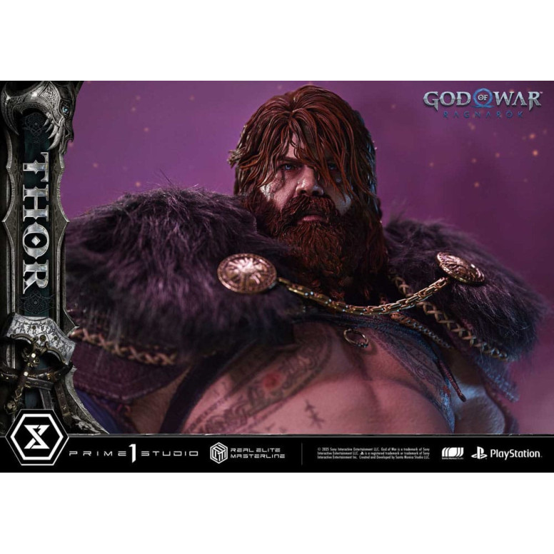 Prime 1 Studio - God of War: Ragnarok - Thor Deluxe Bonus Version - Real Elite Masterline Series 1/3