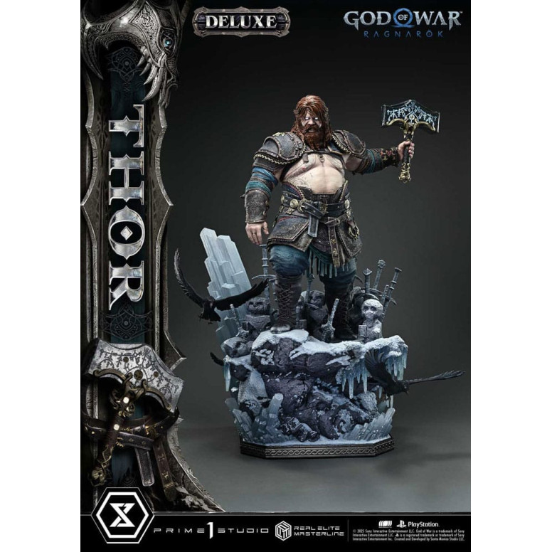 Prime 1 Studio - God of War: Ragnarok - Thor Deluxe Bonus Version - Real Elite Masterline Series 1/3