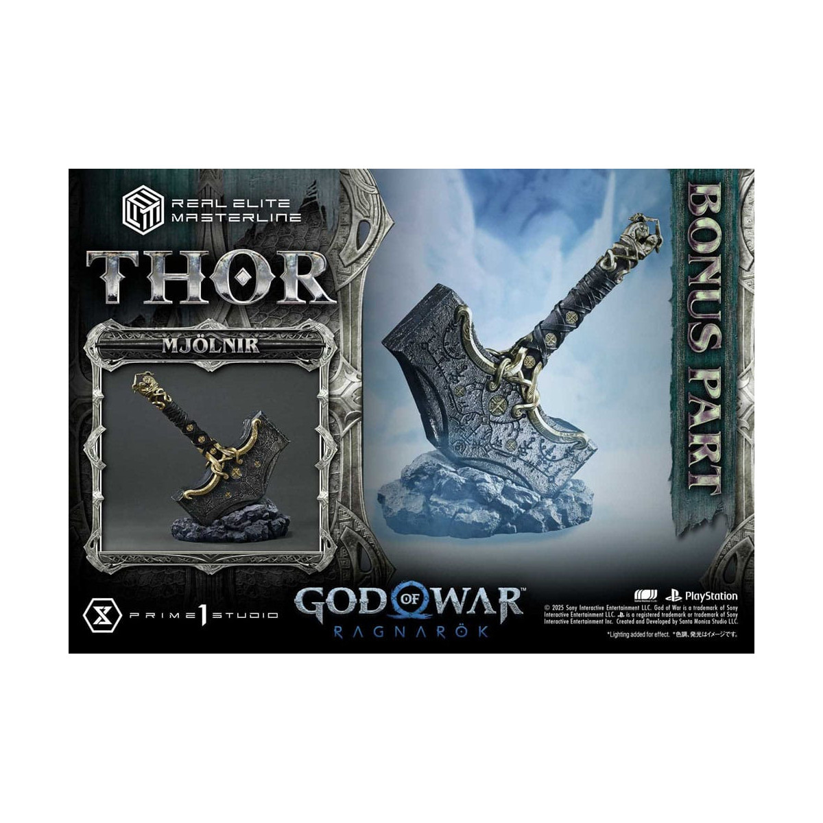 Prime 1 Studio - God of War: Ragnarok - Thor Deluxe Bonus Version - Real Elite Masterline Series 1/3