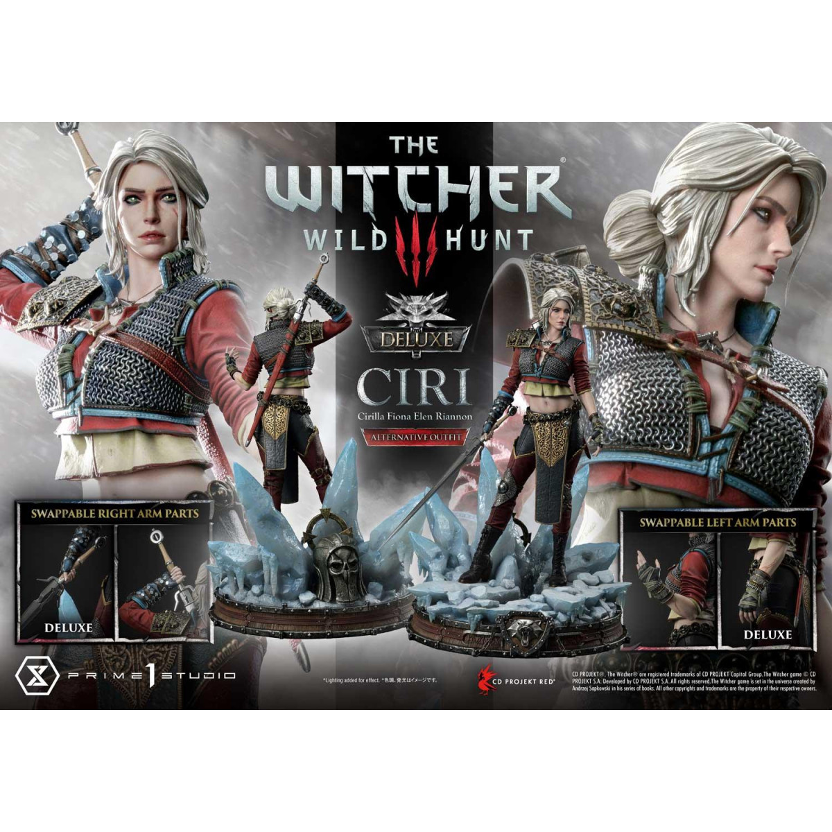 Prime 1 Studio - The Witcher 3: Wild Hunt - Ciri Fiona Elen Riannon Alternative Outfit DX Bonus Version Premium Masterline 1/4