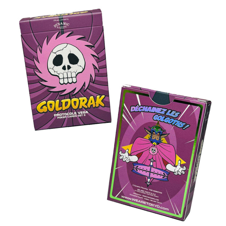 Goldorak - 54 Card Poker Set - Vega Protocole Poker Cards Set II - We Are Tokyo