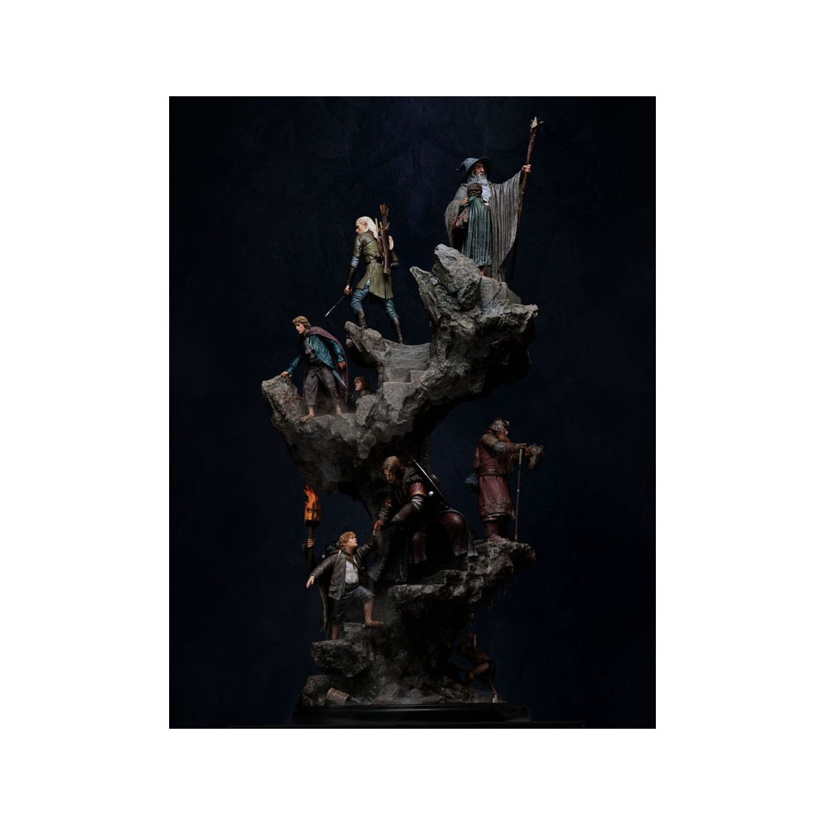 The Lord of the Rings statuette Masters Collection - The Fellowship of the Ring Limited Edition 1/6