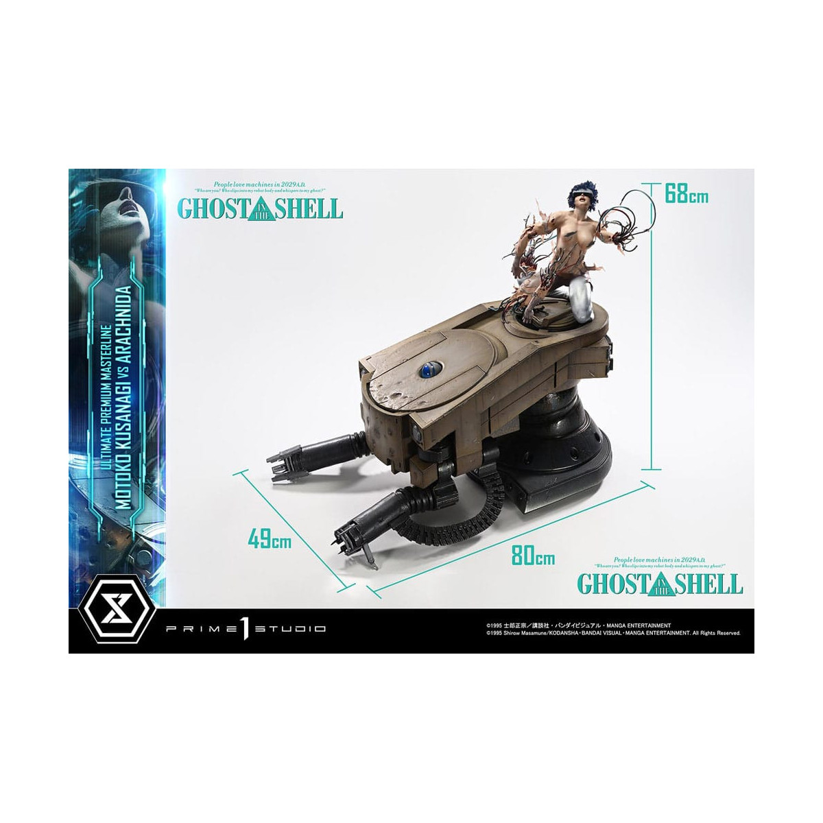 Prime 1 Studio Ghost in the Shell - Motoko Kusanagi vs Arachnida Bonus Version Ultimate Premium Masterline Series 1/4