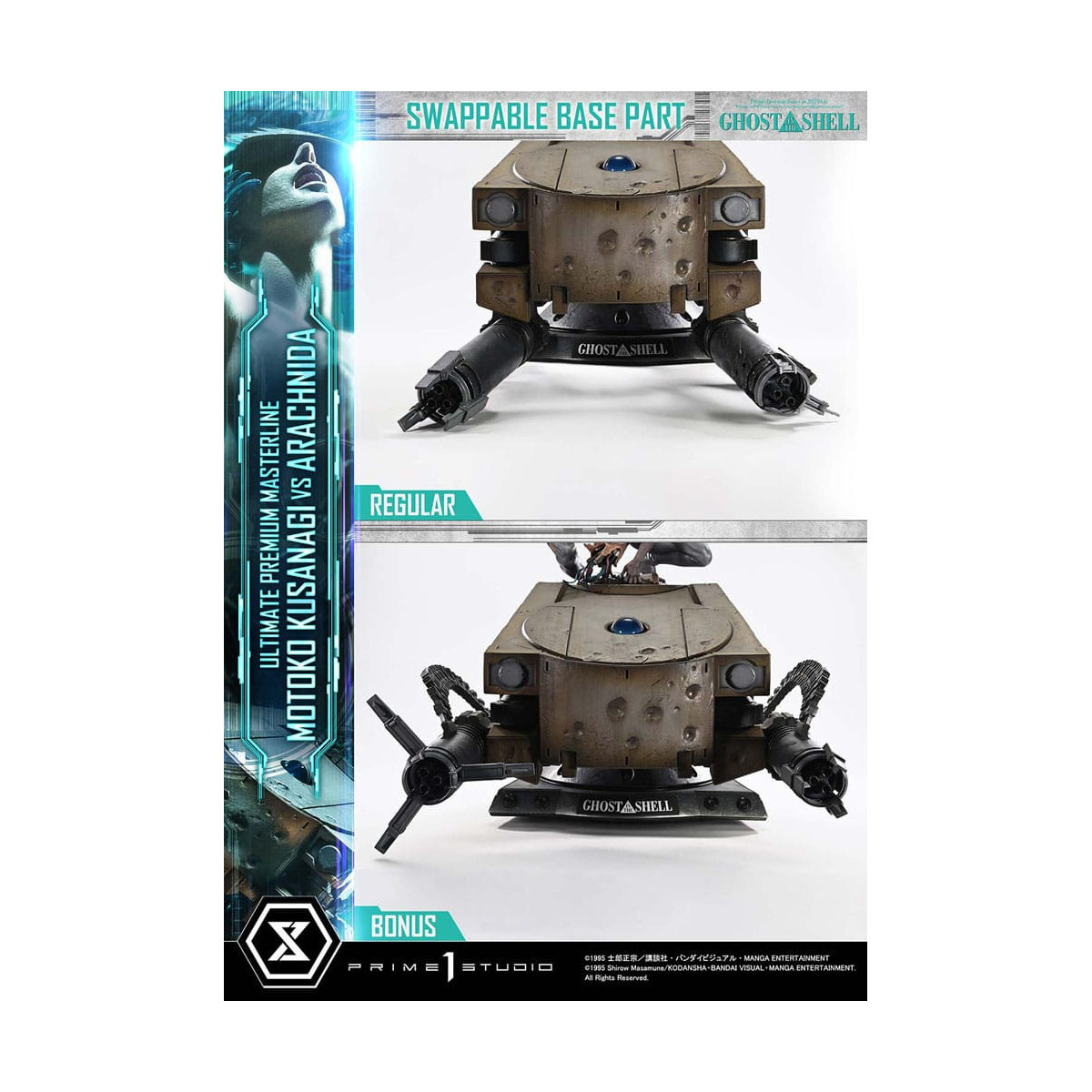 Prime 1 Studio Ghost in the Shell - Motoko Kusanagi vs Arachnida Bonus Version Ultimate Premium Masterline Series 1/4