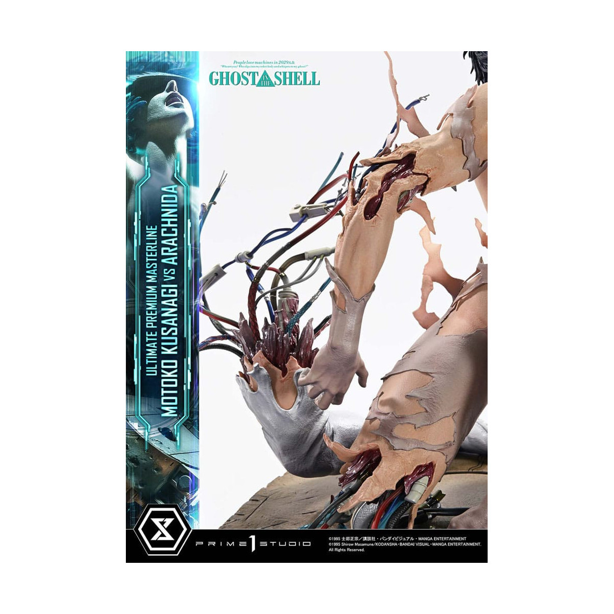 Prime 1 Studio Ghost in the Shell - Motoko Kusanagi vs Arachnida Bonus Version Ultimate Premium Masterline Series 1/4