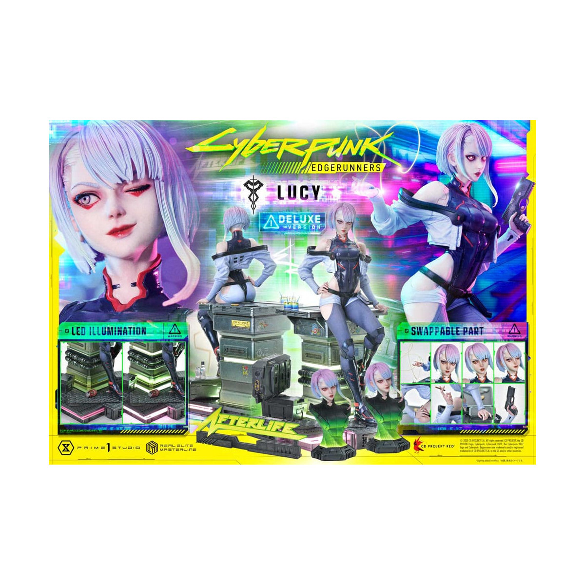 Prime 1 Studio - Cyberpunk: Edgerunners - Lucy Deluxe Bonus Version Real Elite Masterline Series 1/4