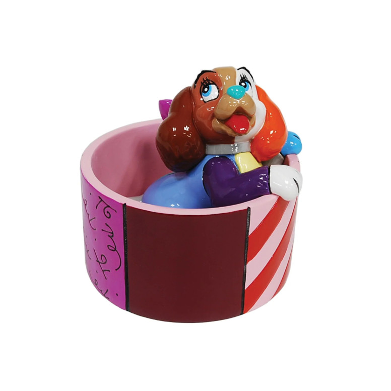 Enesco Disney - Romero Britto Lady 70th Anniversary mini figure - Beauty and the Tramp