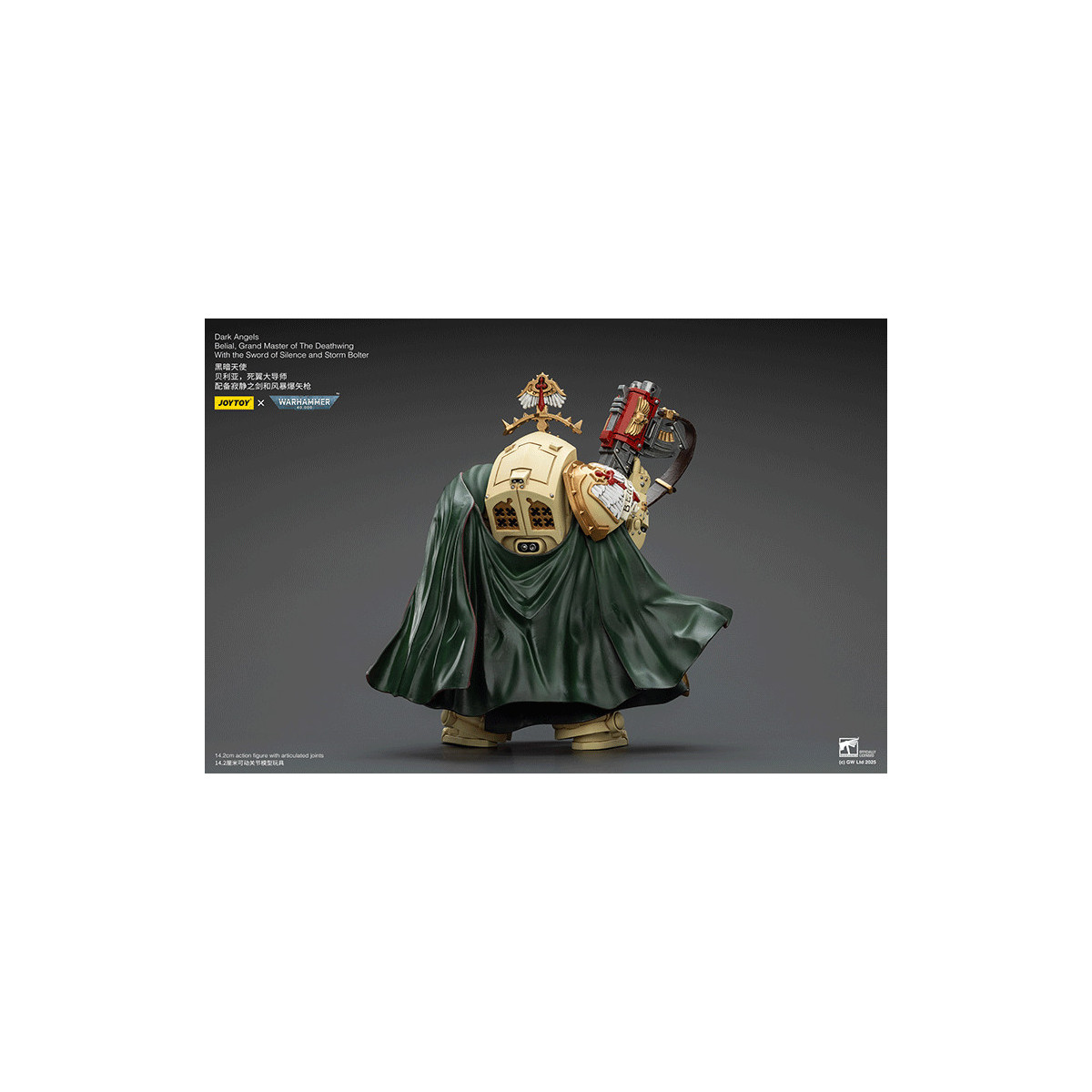 JoyToy Space Marines - Dark Angels - Belial, Grand Master of the Deathwing with the Sword of Silence and Storm Bolter 1/18