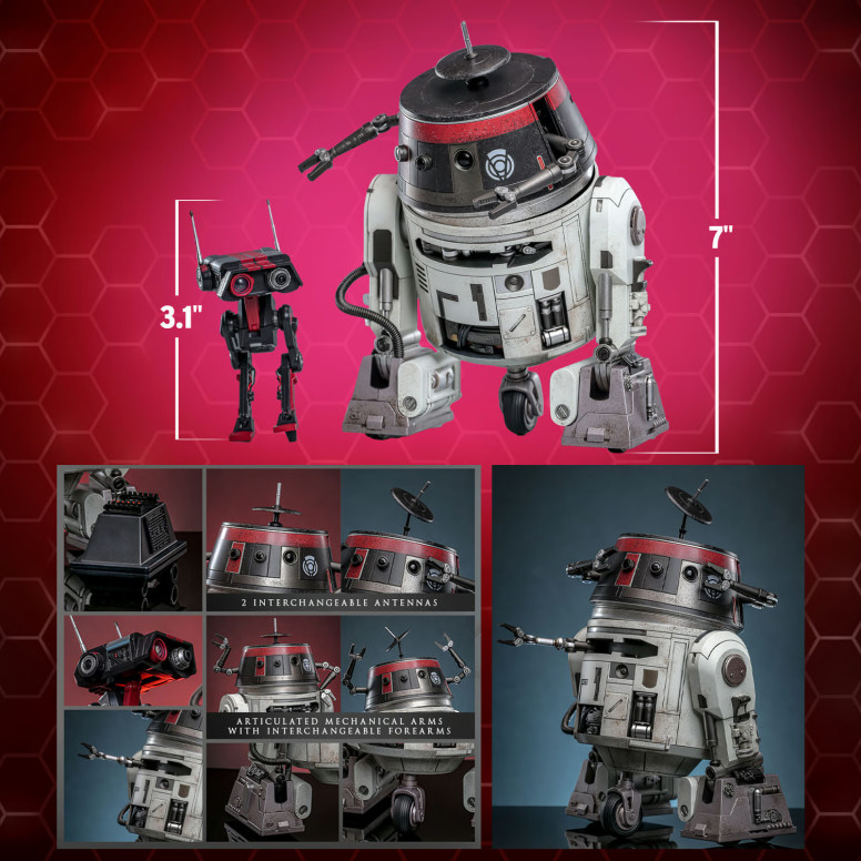 Hot Toys Star Wars - Chopper (C1-10P) & BD-1 (Imperial Disguise) - Rebels Hot Toys Exclusive