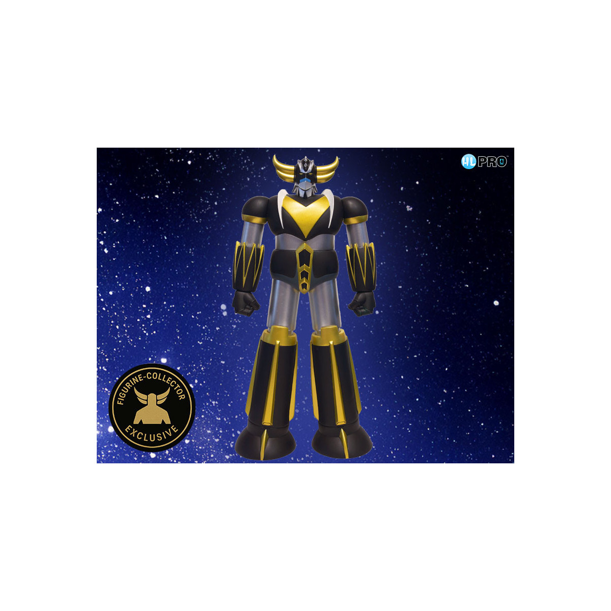 HL Pro - Goldorak Black & Gold Exclusive Figurine-Collector - Jumbo Machinder - Shogun Warrior Ufo Robot Grendizer