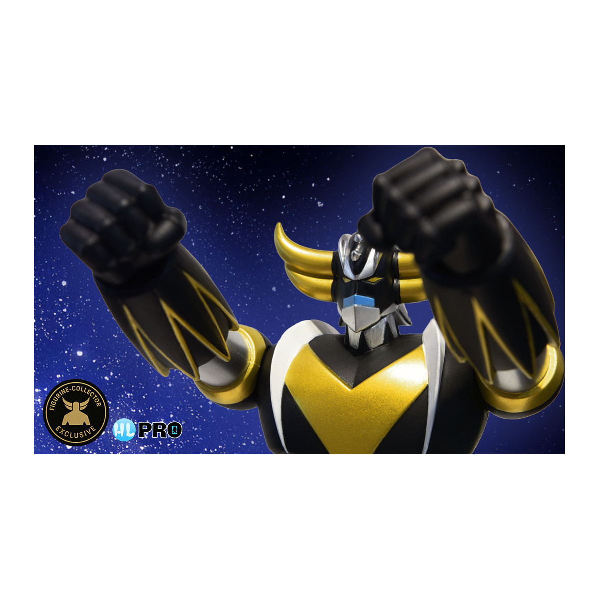 HL Pro - Goldorak Black & Gold Exclusive Figurine-Collector - Jumbo Machinder - Shogun Warrior Ufo Robot Grendizer
