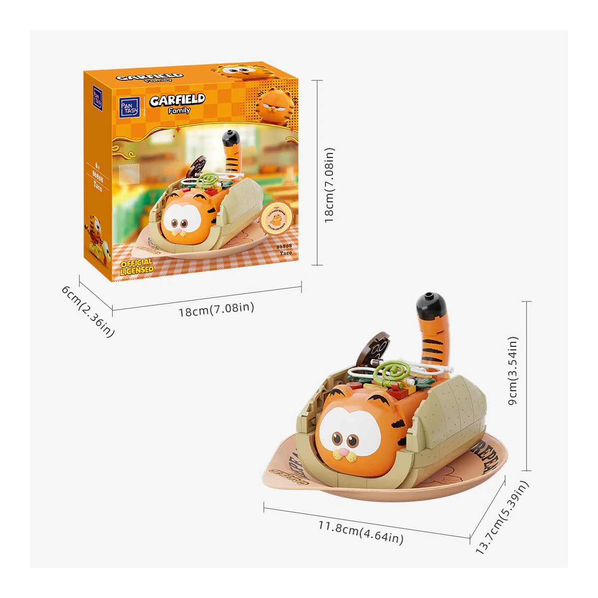 Pantasy - Garfield Foodie Series - Garfield Taco (set a construire)