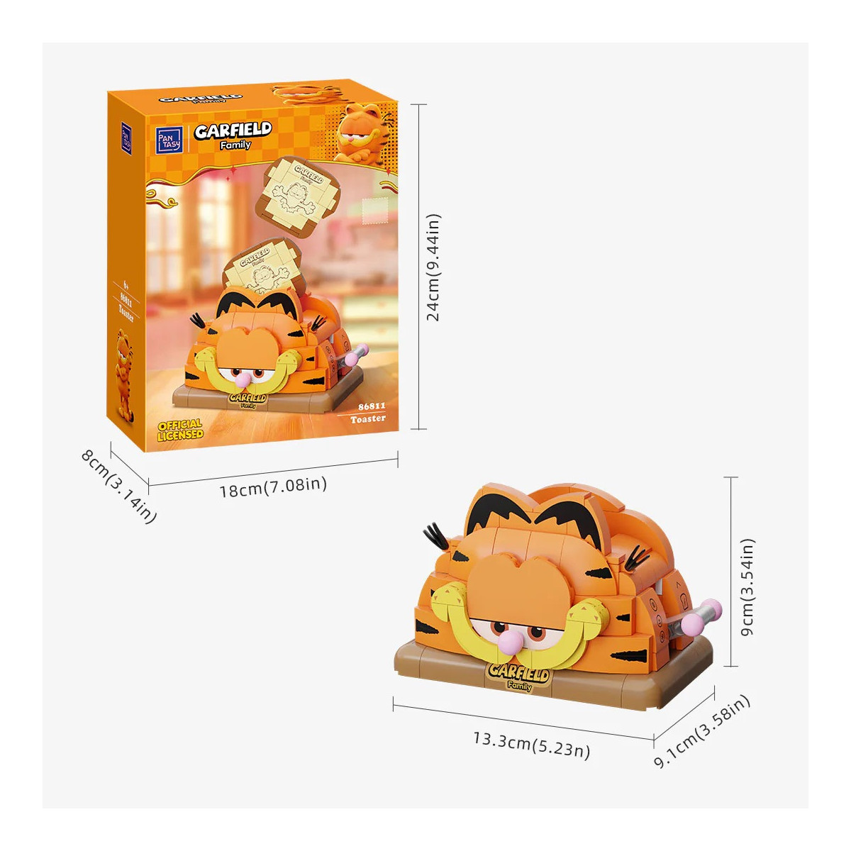Pantasy - Garfield Fantastic Machines Series - Garfield Toaster (set a construire)