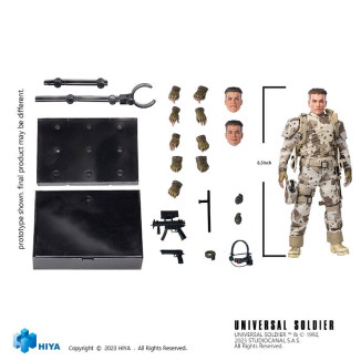 HIYA TOYS - Exquisite Super Series 1/12 - Universal Soldier (1992) Andrew Scott Figure