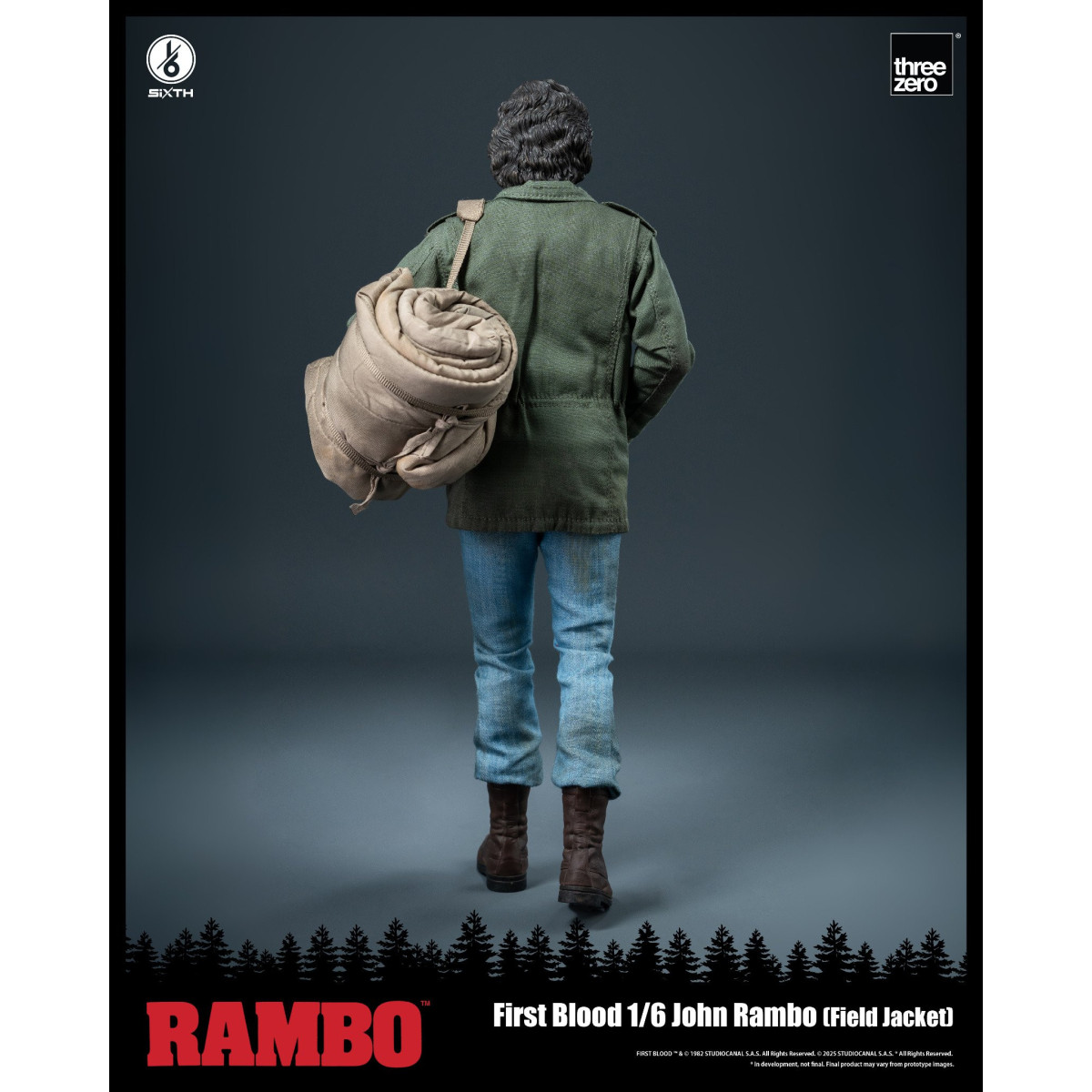 Three Zero - Rambo I - Action figure 1/6 - John Rambo Field Jacket - 30cm