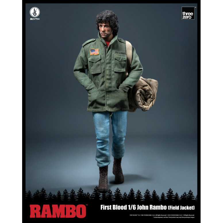 Three Zero - Rambo I - Action figure 1/6 - John Rambo Field Jacket - 30cm