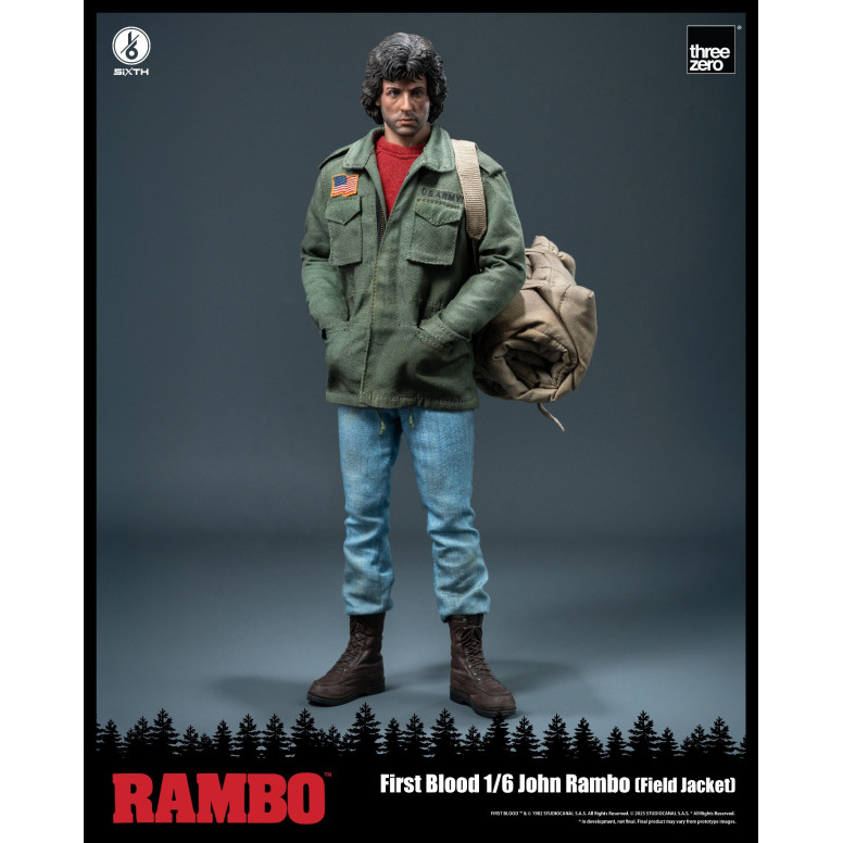 Three Zero - Rambo I - Action figure 1/6 - John Rambo Field Jacket - 30cm