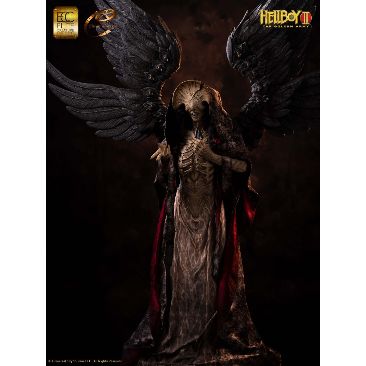 ECC Hellboy II : Les Légions d'or maudites statuette Maquette 1/3 Angel of Death 136 cm