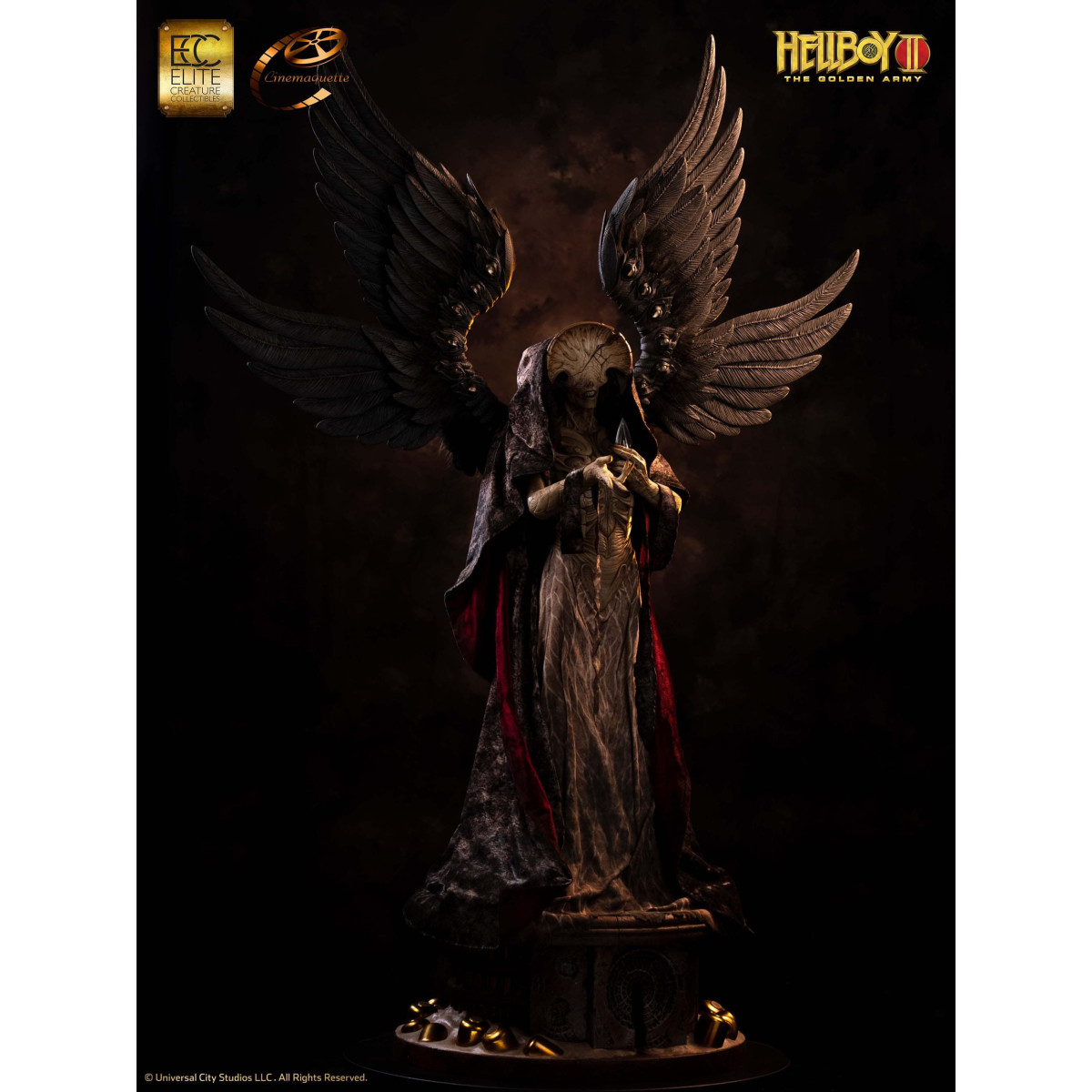 ECC Hellboy II : Les Légions d'or maudites statuette Maquette 1/3 Angel of Death 136 cm