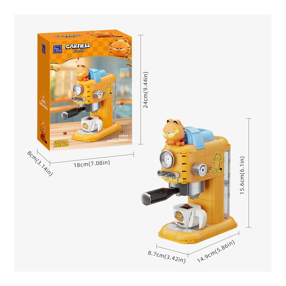 Pantasy - Garfield Fantastic Machines Series - Garfield Machine a café (set to build)