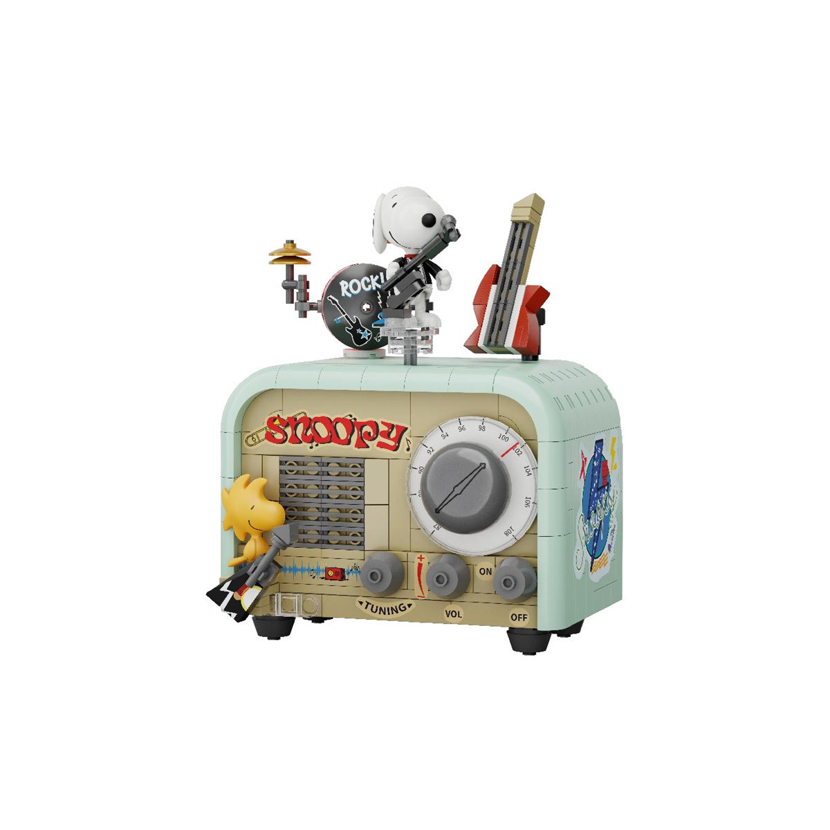 Pantasy - Snoopy Retro Time Poste Radio (set a construire)
