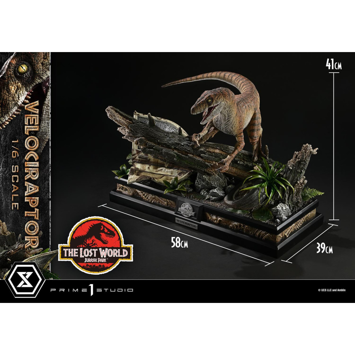 Prime 1 Studio - Jurassic Park II - statue Legacy Museum Collection 1/6 Velociraptor Bonus Version 41 cm