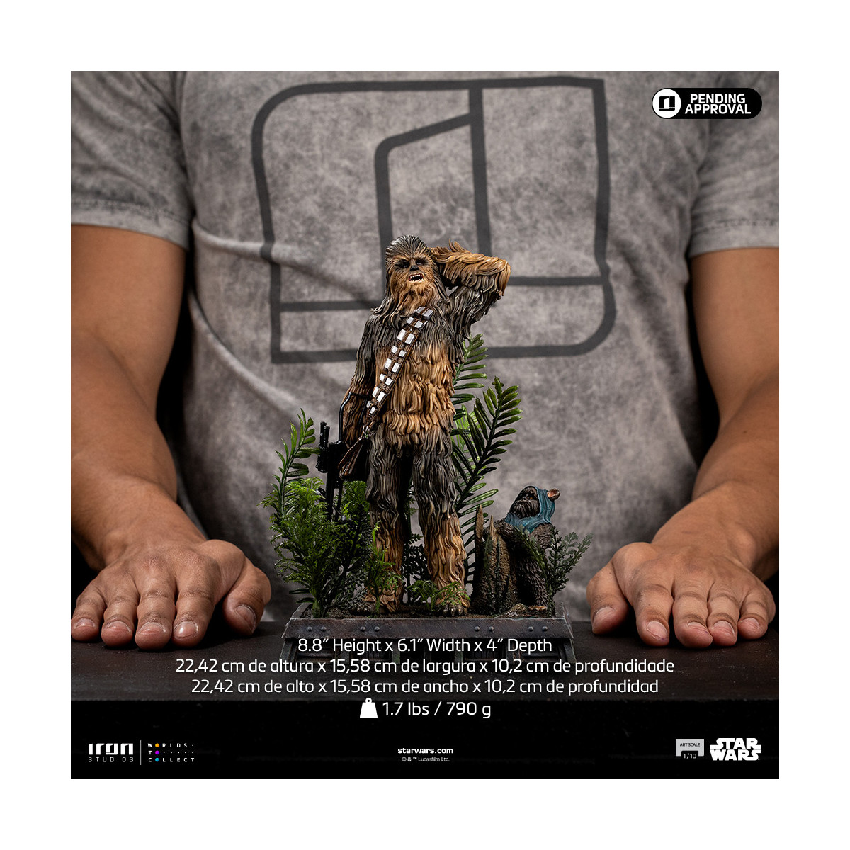 Iron Studios Star Wars - Chewbacca and Tokkat Art Scale 1/10 - Return of the Jedi