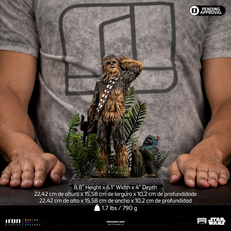 Iron Studios Star Wars - Chewbacca and Tokkat Art Scale 1/10 - Return of the Jedi