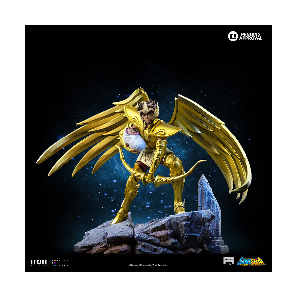 Iron Studios - Saint Seiya - Sagittarius Aiolos Art Scale 1/10 - Knights of the Zodiac