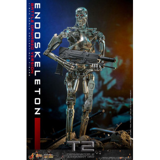 Hot Toys - Terminator 2: Judgment Day MMS 1/6 - Endoskeleton (Battle Damaged Version) Die cast MMS840D77