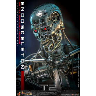 Hot Toys - Terminator 2: Judgment Day MMS 1/6 - Endoskeleton (Battle Damaged Version) Die cast MMS840D77