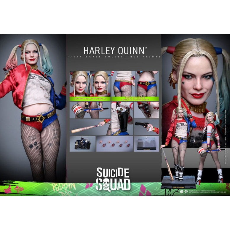 Hot Toys Suicide Squad FIgurine 1/6 Harley Quinn | Collector Figure