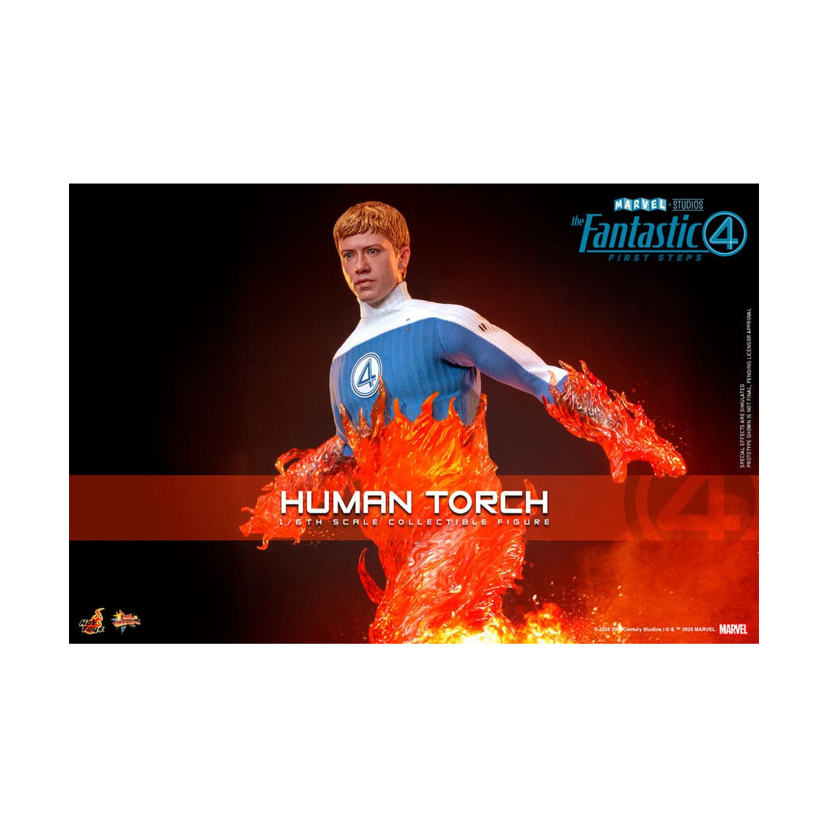 Hot Toys Marvel - Fantastic Four: First Steps - Human Torch MMS 1/6 - Johnny Storm