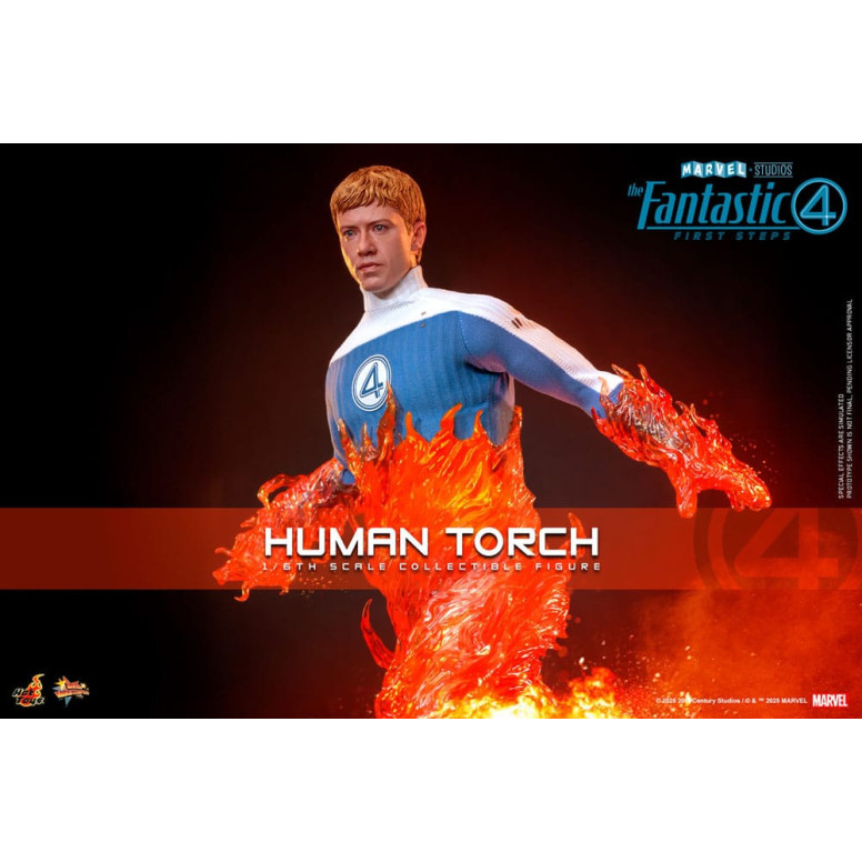 Hot Toys Marvel - Fantastic Four: First Steps - Human Torch MMS 1/6 - Johnny Storm
