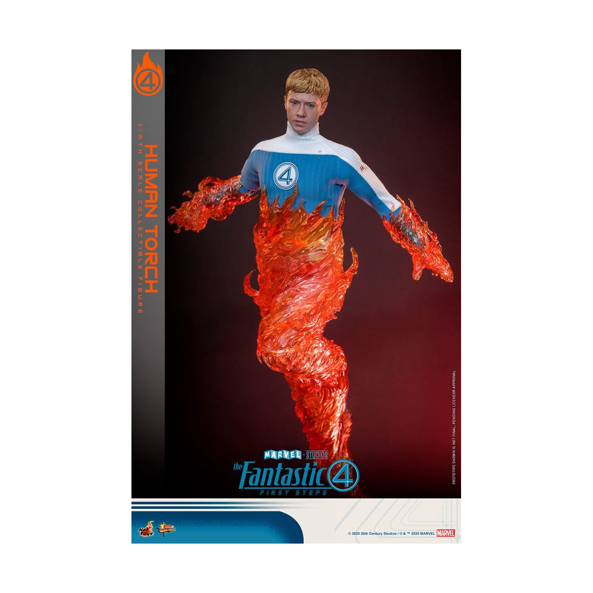 Hot Toys Marvel - Fantastic Four: First Steps - Human Torch MMS 1/6 - Johnny Storm