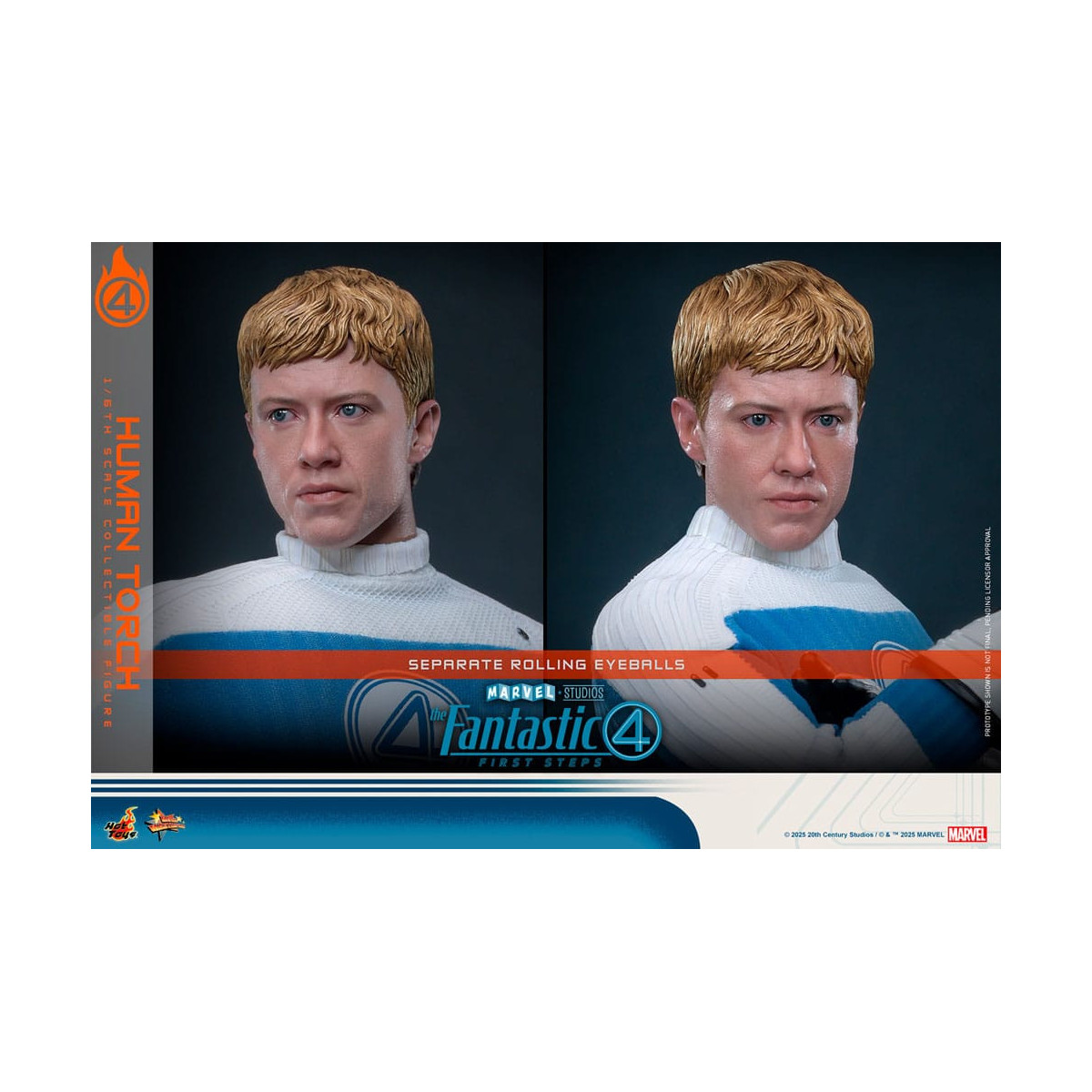 Hot Toys Marvel - Fantastic Four: First Steps - Human Torch MMS 1/6 - Johnny Storm