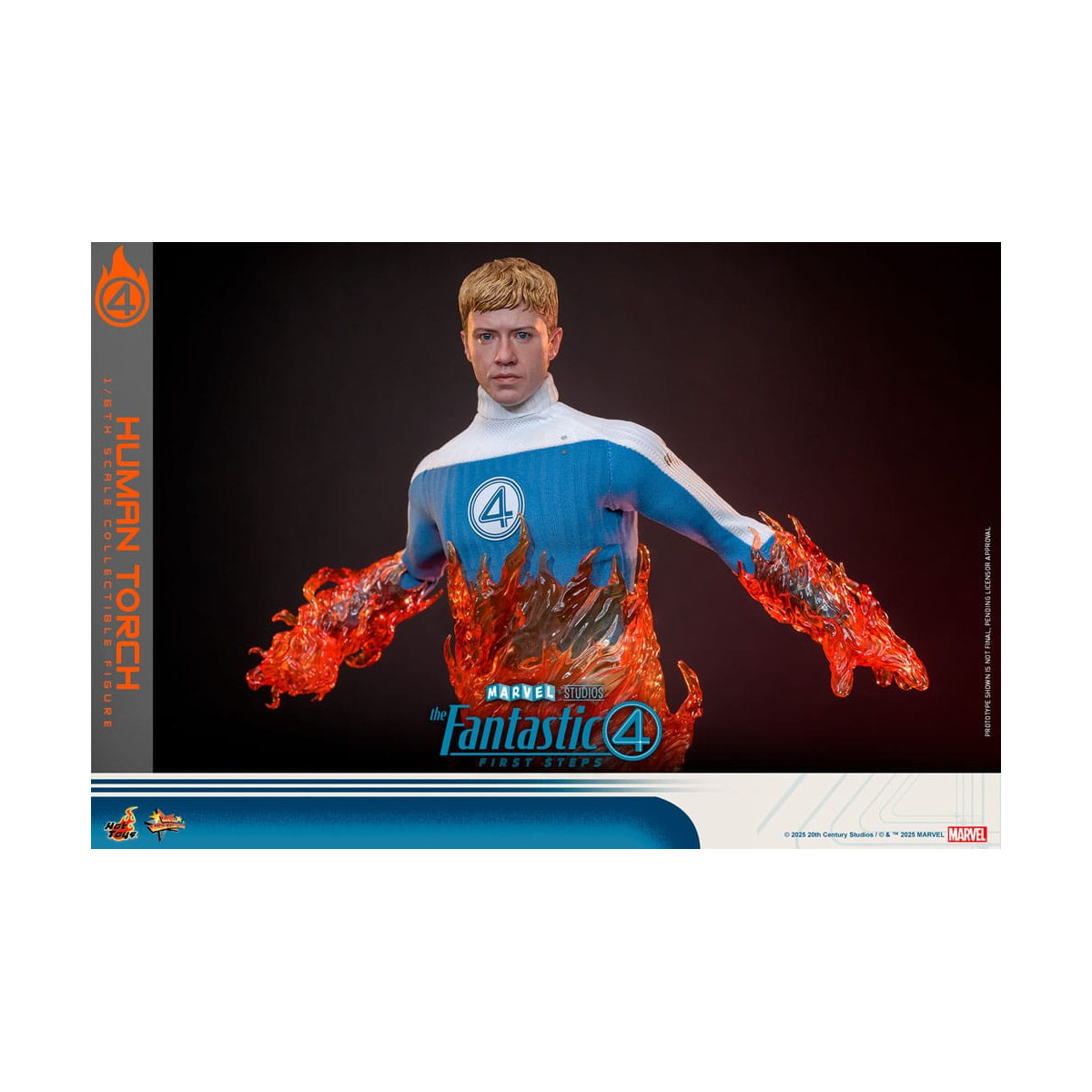 Hot Toys Marvel - Fantastic Four: First Steps - Human Torch MMS 1/6 - Johnny Storm