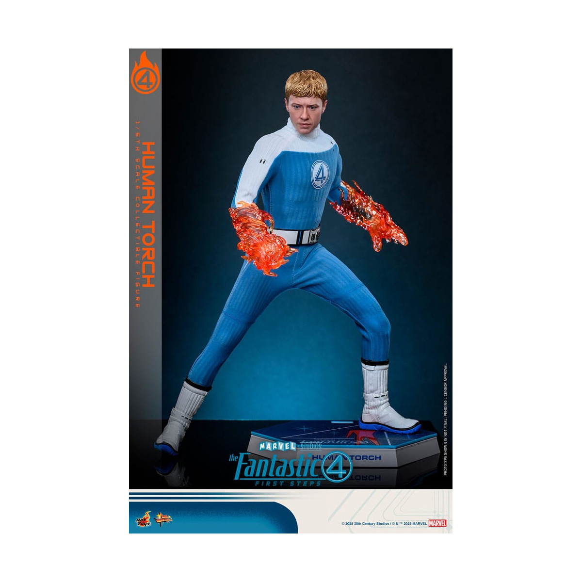 Hot Toys Marvel - Fantastic Four: First Steps - Human Torch MMS 1/6 - Johnny Storm